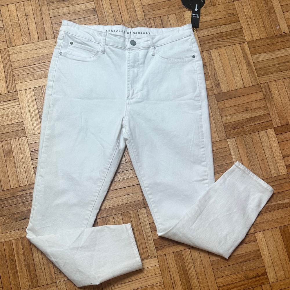 articles of society, white jeans